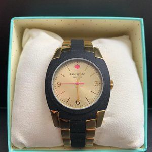 KATE SPADE WOMEN’S GOLD BLACK SKYLINE WATCH